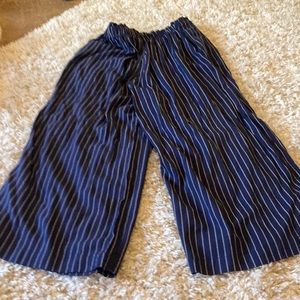 Blue and White flare pants